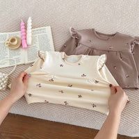 Load image into Gallery viewer, 2 Pieces Set Baby Girls Flower Print Tops And Pants Wholesale 25123101
