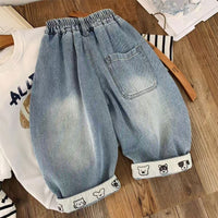 Load image into Gallery viewer, Baby Kid Boys Solid Color Cartoon Jeans Wholesale 25123104
