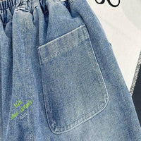 Load image into Gallery viewer, Baby Kid Boys Solid Color Cartoon Jeans Wholesale 25123104
