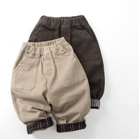 Load image into Gallery viewer, Baby Kid Girls Boys Solid Color Checked Pants Wholesale 25123106
