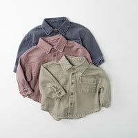 Load image into Gallery viewer, Baby Kid Boys Solid Color Shirts Wholesale 25123129
