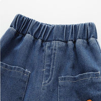 Load image into Gallery viewer, Baby Kid Boys Solid Color Cartoon Jeans Wholesale 25123131
