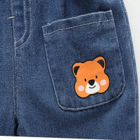 Load image into Gallery viewer, Baby Kid Boys Solid Color Cartoon Jeans Wholesale 25123131
