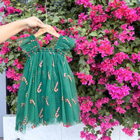 Load image into Gallery viewer, Baby Kid Girls Checked Star Dresses Wholesale 26010701
