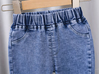 Load image into Gallery viewer, Baby Kid Girls Solid Color Flower Jeans Wholesale 26010702
