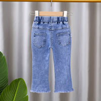 Load image into Gallery viewer, Baby Kid Girls Solid Color Flower Jeans Wholesale 26010702

