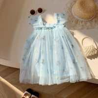 Load image into Gallery viewer, Baby Kid Girls Solid Color Butterfly Dresses Wholesale 26010708
