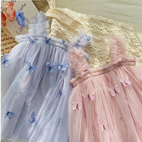 Load image into Gallery viewer, Baby Kid Girls Solid Color Butterfly Dresses Wholesale 26010709
