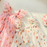 Load image into Gallery viewer, Baby Kid Girls Love heart Print Dresses Wholesale 26010710
