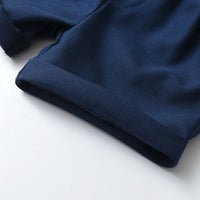 Load image into Gallery viewer, 2 Pieces Set Baby Kid Boys Striped Shirts And Solid Color Shorts Wholesale 26020314
