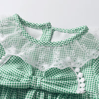 Load image into Gallery viewer, Baby Girls Checked Rompers Wholesale 26020330
