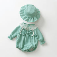 Load image into Gallery viewer, Baby Girls Checked Rompers Wholesale 26020330
