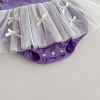 Load image into Gallery viewer, Baby Girls Solid Color Bow Dresses Wholesale 26030903
