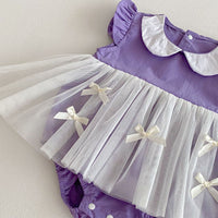 Load image into Gallery viewer, Baby Girls Solid Color Bow Dresses Wholesale 26030903
