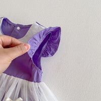 Load image into Gallery viewer, Baby Girls Solid Color Bow Dresses Wholesale 26030903
