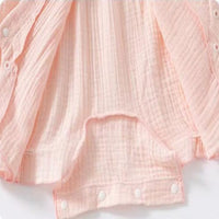 Load image into Gallery viewer, Baby Girls Fruit Muslin&amp;Ribbed Rompers Wholesale 26030910
