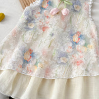 Load image into Gallery viewer, Baby Kid Girls Color-blocking Flower Dresses Wholesale 26030915
