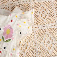 Load image into Gallery viewer, Baby Girls Flower Polka dots Embroidered Rompers Wholesale 26030918

