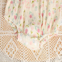 Load image into Gallery viewer, Baby Girls Flower Print Rompers Wholesale 26030924
