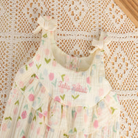 Load image into Gallery viewer, Baby Girls Flower Print Rompers Wholesale 26030924
