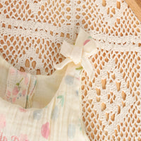 Load image into Gallery viewer, Baby Girls Flower Print Rompers Wholesale 26030924
