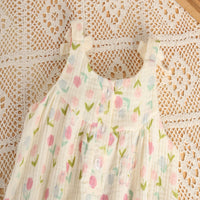 Load image into Gallery viewer, Baby Girls Flower Print Rompers Wholesale 26030924
