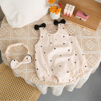Load image into Gallery viewer, Baby Girls Solid Color Love heart Rompers Wholesale 26030925
