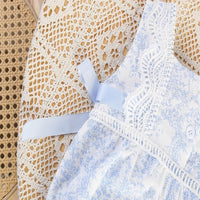 Load image into Gallery viewer, 2 Pieces Set Baby Girls Flower Print Rompers And Hats Wholesale 26030926
