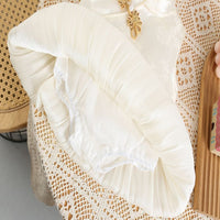 Load image into Gallery viewer, Baby Girls Solid Color Flower Print Rompers Wholesale 26030927
