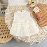 Load image into Gallery viewer, Baby Girls Solid Color Flower Print Rompers Wholesale 26030927
