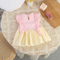 Load image into Gallery viewer, Baby Girls Color-blocking Dresses Wholesale 26030928
