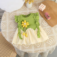 Load image into Gallery viewer, Baby Girls Color-blocking Dresses Wholesale 26030928
