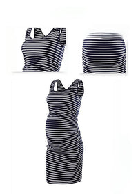 Load image into Gallery viewer, Women Striped Dresses Wholesale 26031705

