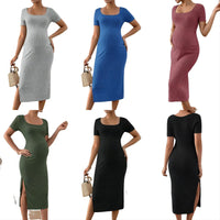 Load image into Gallery viewer, Women Solid Color Dresses Wholesale 26031743
