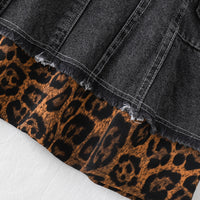 Load image into Gallery viewer, Baby Kid Girls Color-blocking Leopard print Dresses Wholesale 26031747
