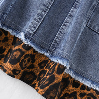 Load image into Gallery viewer, Baby Kid Girls Color-blocking Leopard print Dresses Wholesale 26031747
