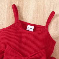 Load image into Gallery viewer, 2 Pieces Set Baby Girls Solid Color Jackets Outwears And Dresses Wholesale 26031748
