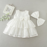 Load image into Gallery viewer, Baby Kid Girls Solid Color Bow Dresses Wholesale 26040203
