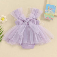 Load image into Gallery viewer, Baby Girls Solid Color Flower Rompers Wholesale 26040204
