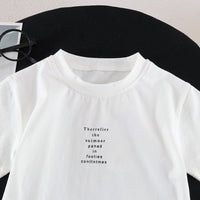 Load image into Gallery viewer, 3 Pieces Set Baby Kid Boys Letters T-Shirts Solid Color Vests Waistcoats And Shorts Wholesale 26040207
