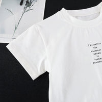 Load image into Gallery viewer, 3 Pieces Set Baby Kid Boys Letters T-Shirts Solid Color Vests Waistcoats And Shorts Wholesale 26040207
