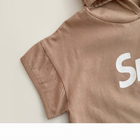 Load image into Gallery viewer, 2 Pieces Set Baby Kid Unisex Letters T-Shirts And Solid Color Shorts Wholesale 26040208
