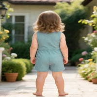 Load image into Gallery viewer, Baby Kid Girls Solid Color Bow Rompers Wholesale 26040217
