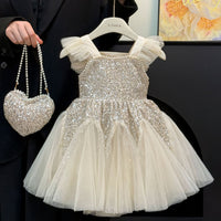 Load image into Gallery viewer, Baby Kid Girls Solid Color Princess Dresses Wholesale 26040222
