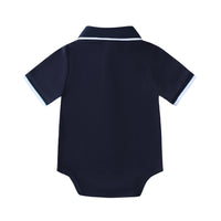 Load image into Gallery viewer, 3 Pieces Set Baby Boys Solid Color Rompers Shorts And Hats Wholesale 26040224
