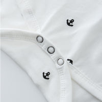 Load image into Gallery viewer, 3 Pieces Set Baby Kid Boys Solid Color Print Rompers Shorts And Hats Wholesale 26040230
