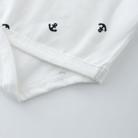 Load image into Gallery viewer, 3 Pieces Set Baby Kid Boys Solid Color Print Rompers Shorts And Hats Wholesale 26040230
