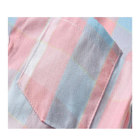 Load image into Gallery viewer, 2 Pieces Set Baby Kid Boys Color-blocking Checked Shirts And Solid Color Rompers Wholesale 26040231
