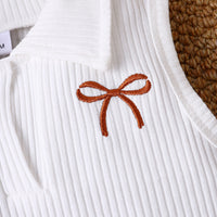 Load image into Gallery viewer, 2 Pieces Set Baby Kid Girls Solid Color Bow Tank Tops And Skirts Wholesale 26040232
