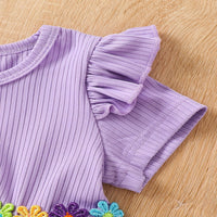 Load image into Gallery viewer, Baby Kid Girls Solid Color Flower Dresses Wholesale 26051101
